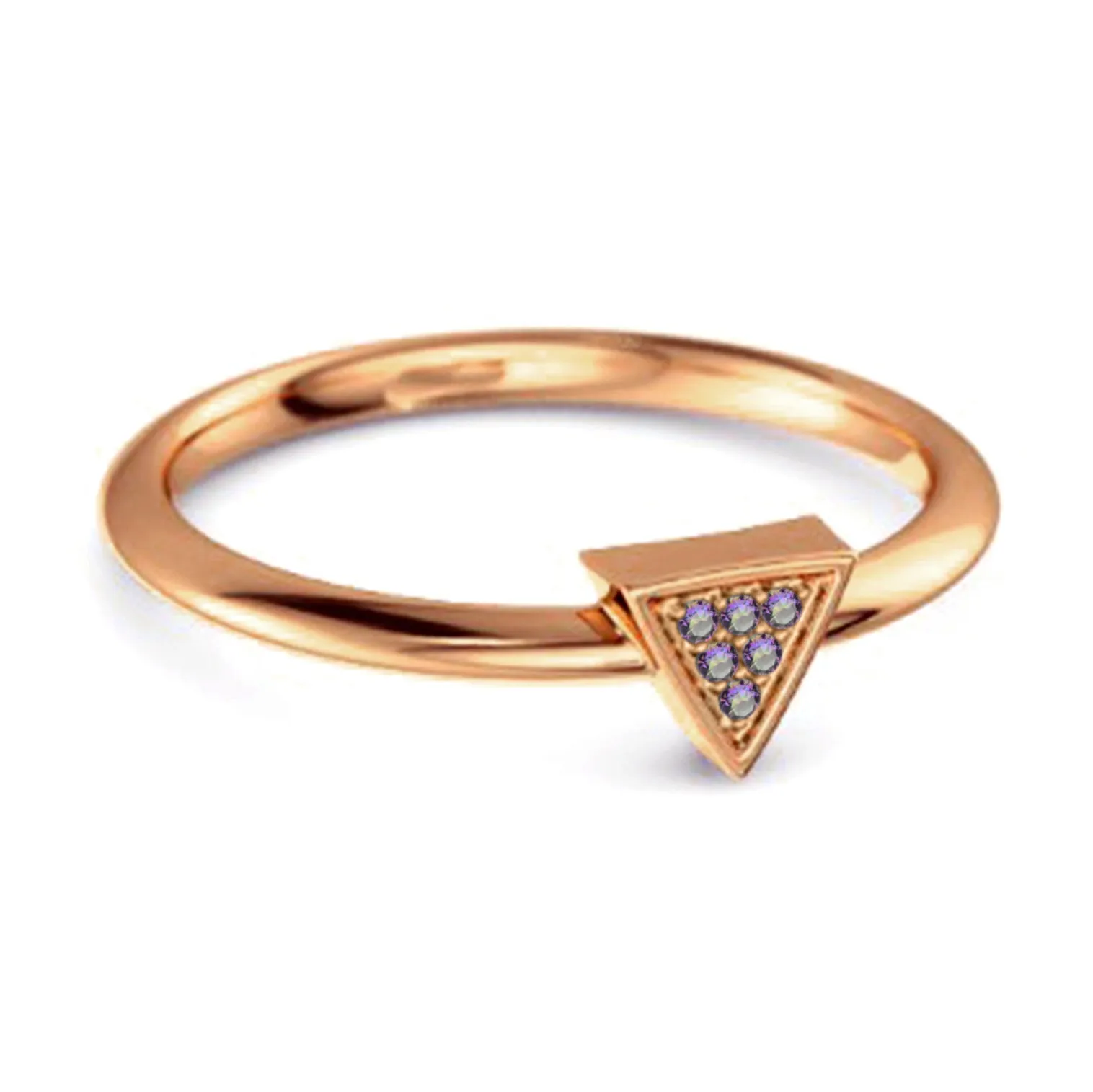 0.12Ct Mystic Topaz Love & Pride 925 Sterling Silver Stacking Ring