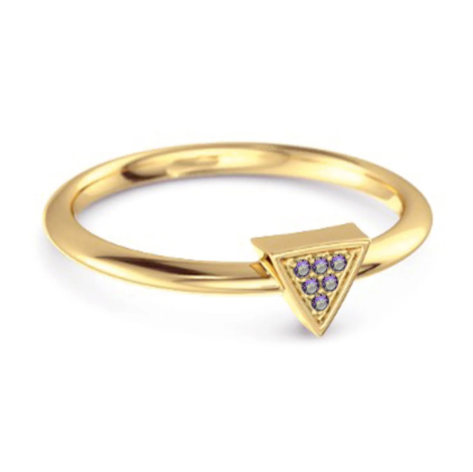 0.12Ct Mystic Topaz Love & Pride 925 Sterling Silver Stacking Ring