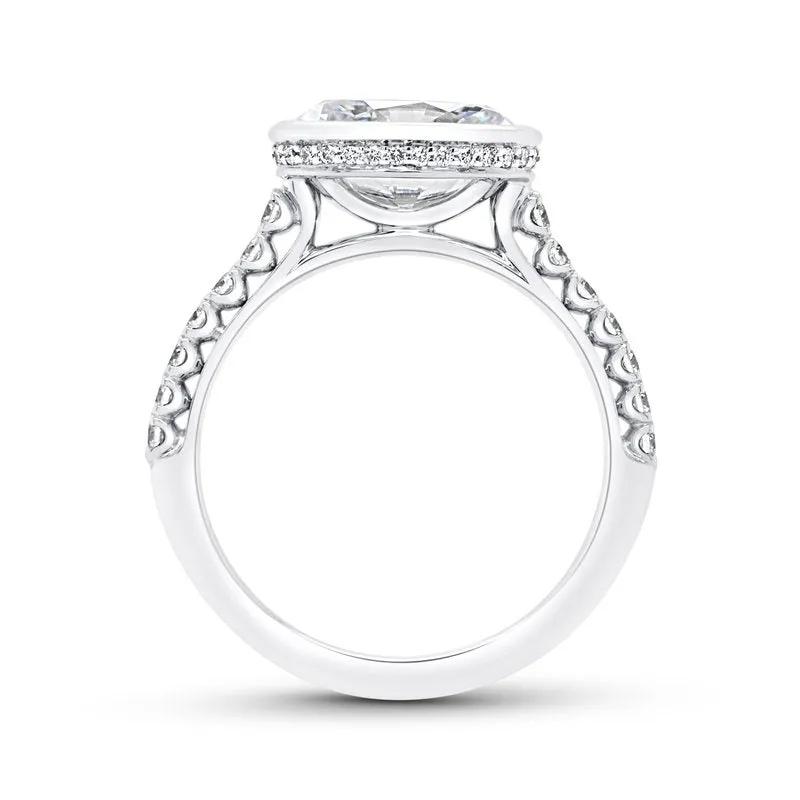0.33ctw Diamond Oval Engagement Ring