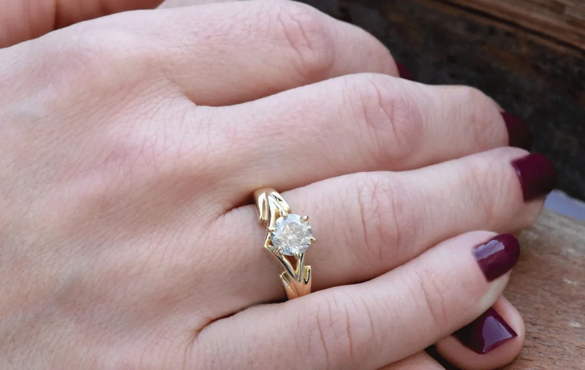 1 carat diamond solitaire ring