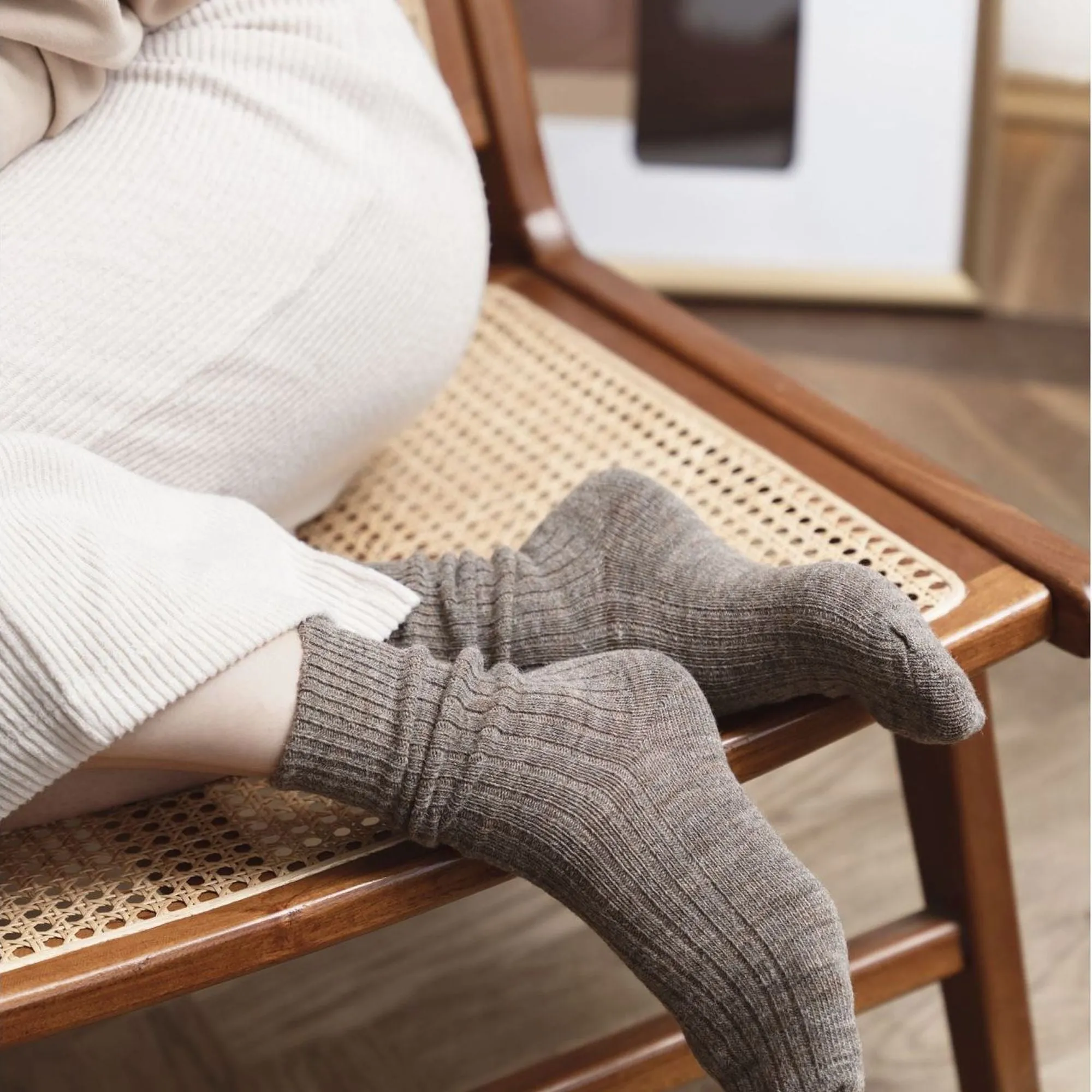 1 Pack Ladies Alpaca Wool Warm Boot Socks for Winter