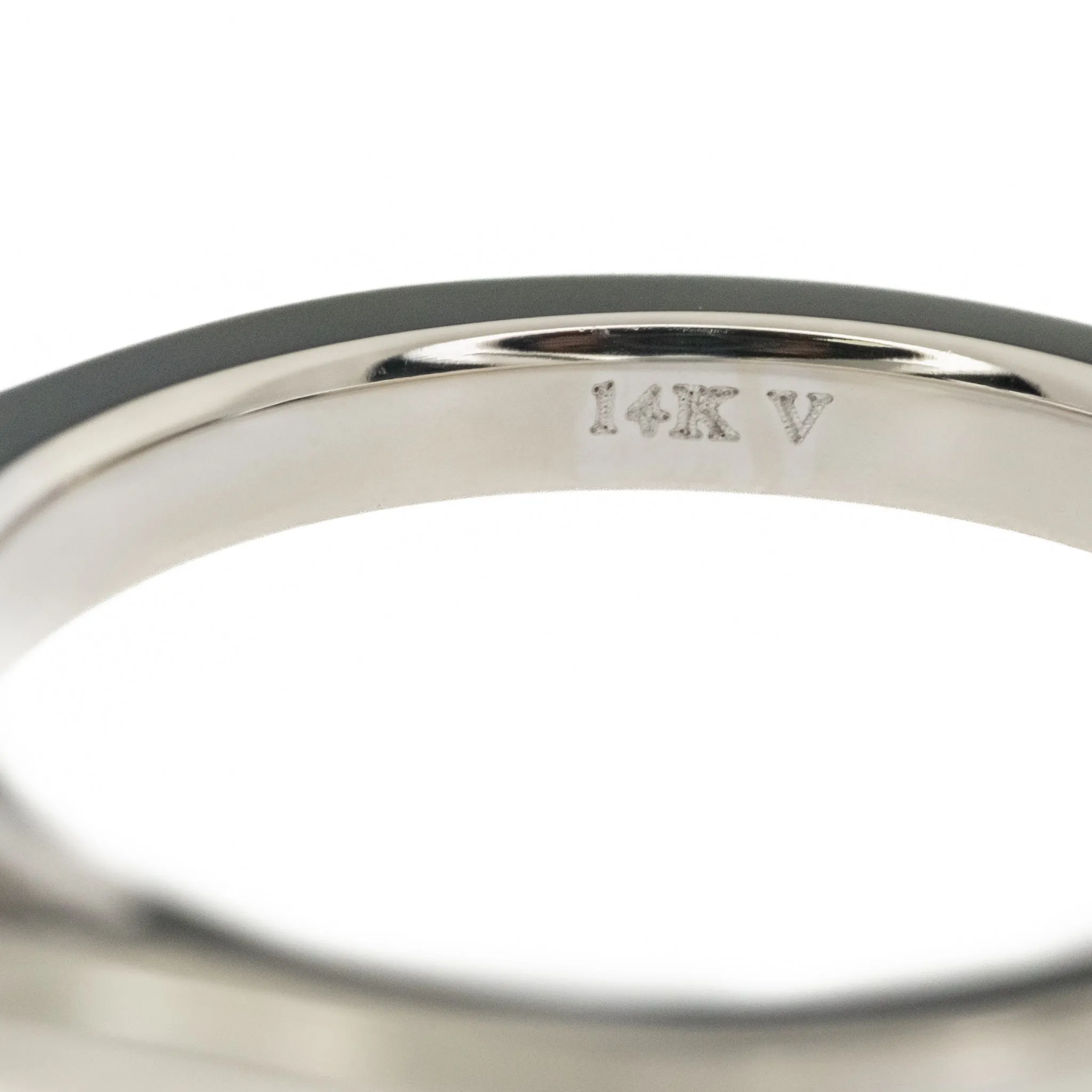 1.00ctw Diamond Three Stone Engagement Ring in 14K White Gold - Size 3.75
