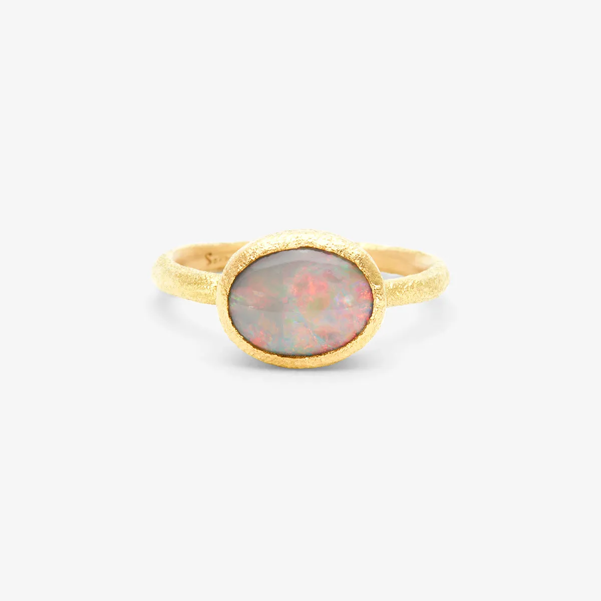 1.01 Carat One-of-a-Kind Black Opal Ring | OP4-OOAK