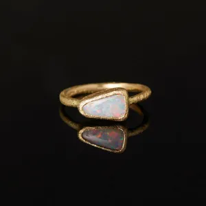 1.11 Carat One-of-a-Kind Boulder Opal Ring | OP11-OOAK