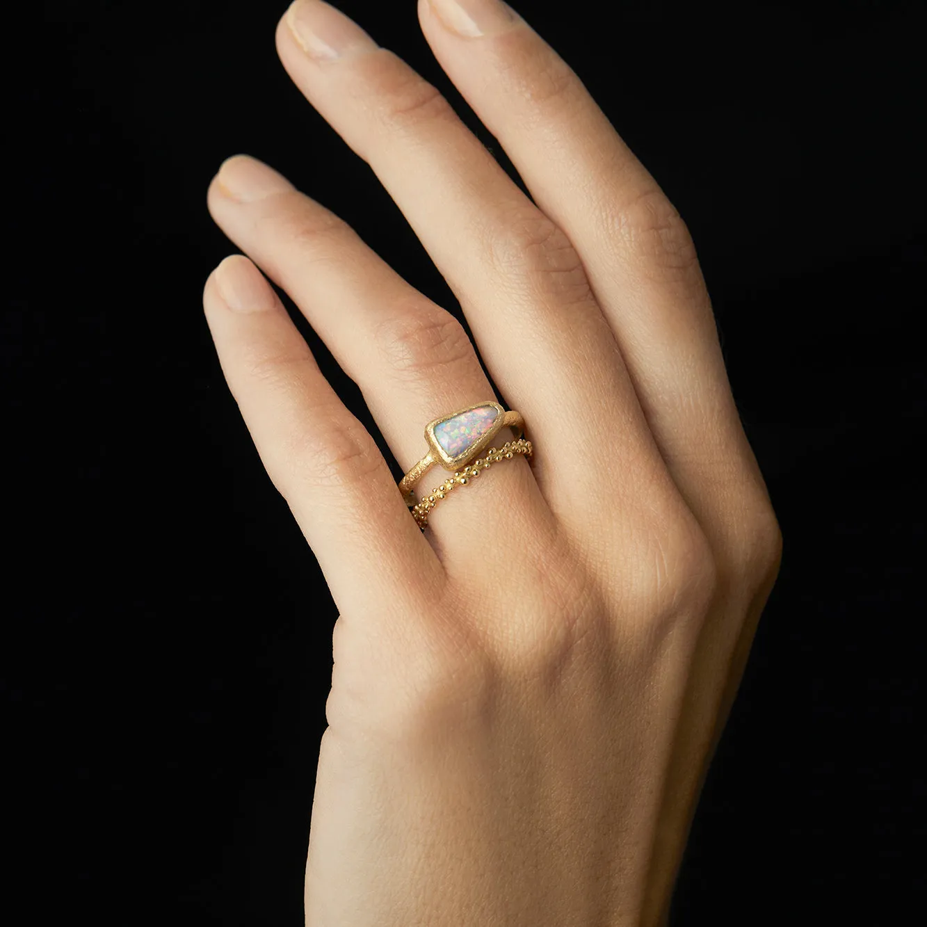 1.11 Carat One-of-a-Kind Boulder Opal Ring | OP11-OOAK