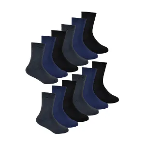 12 Pack Boys & Girls Thick Warm Thermal Winter Socks (3 Sizes)