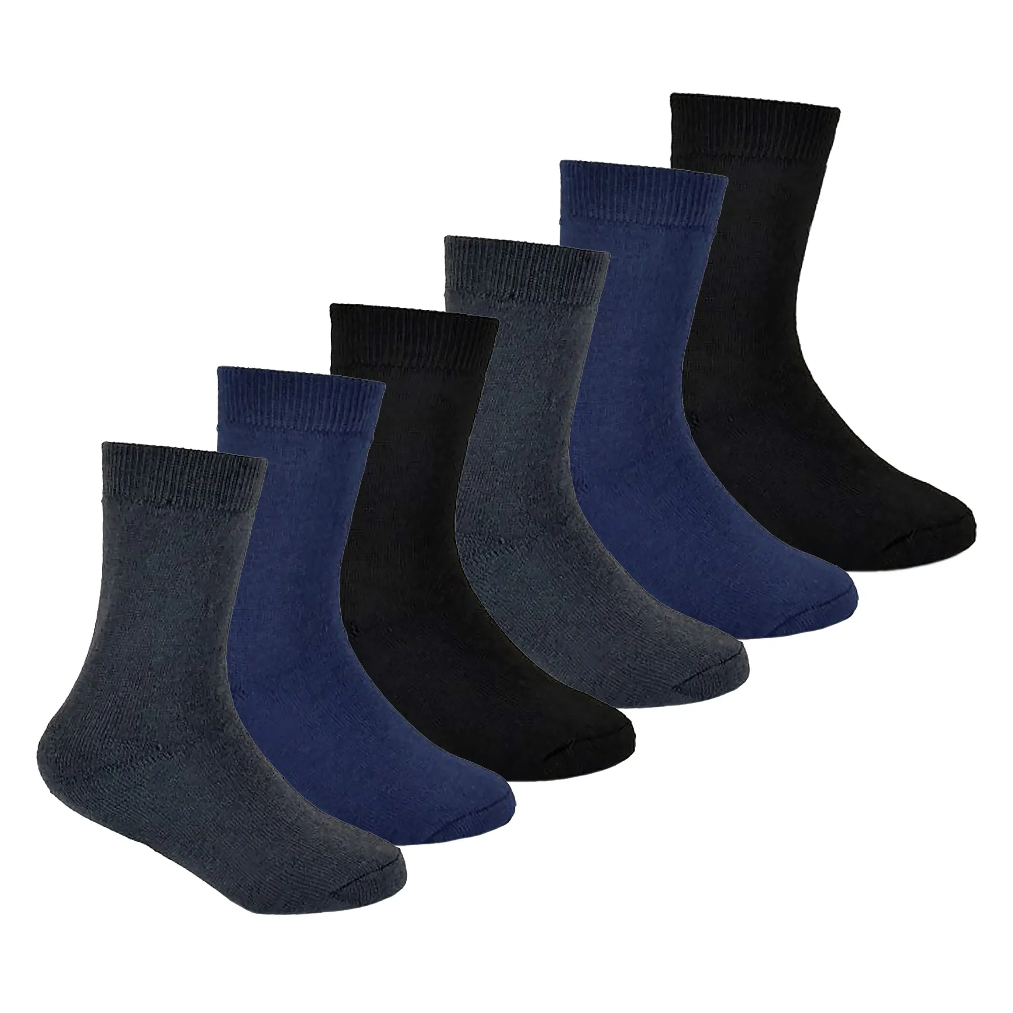 12 Pack Boys & Girls Thick Warm Thermal Winter Socks (3 Sizes)