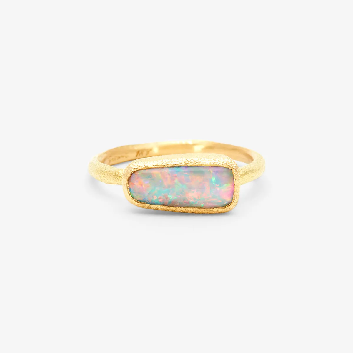 1.34 Carat One-of-a-Kind Boulder Opal Ring | OP12-OOAK