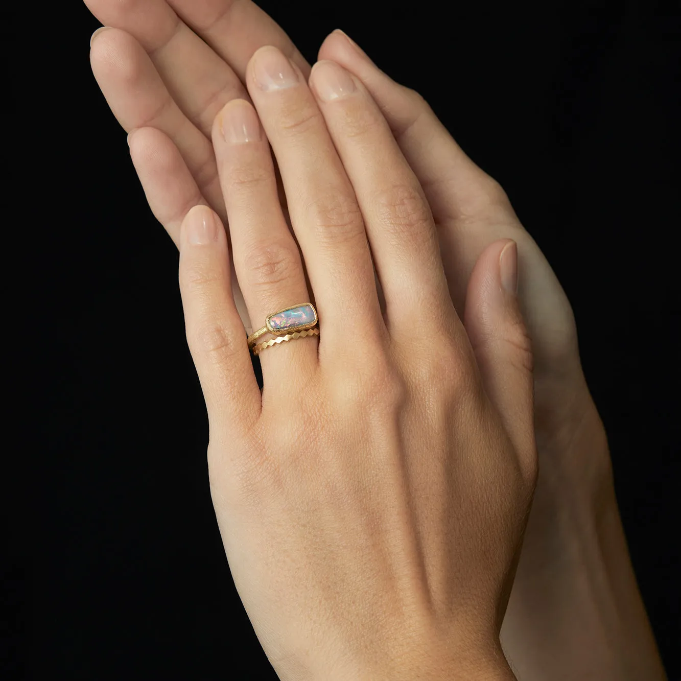 1.34 Carat One-of-a-Kind Boulder Opal Ring | OP12-OOAK