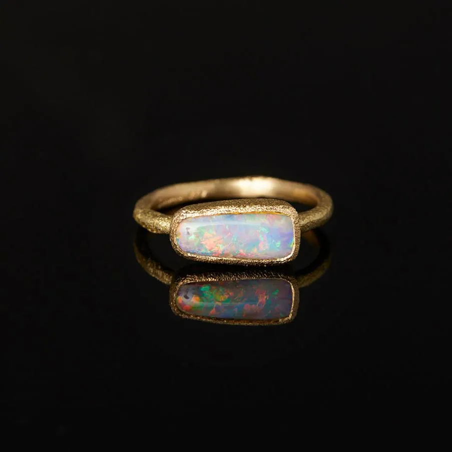 1.34 Carat One-of-a-Kind Boulder Opal Ring | OP12-OOAK