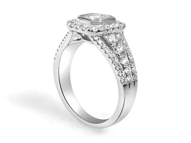 1.40CT T.W. Octagon Diamond Right Hand Ring