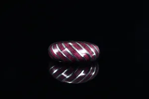 14K WHITE GOLD PURPLEHEART COCKTAIL RING