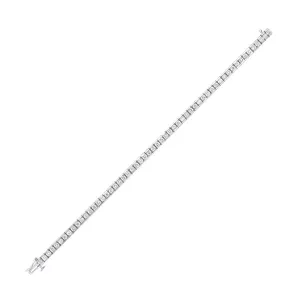14KT White Gold & Diamond Classic Book Tennis Bracelet  - 7 ctw