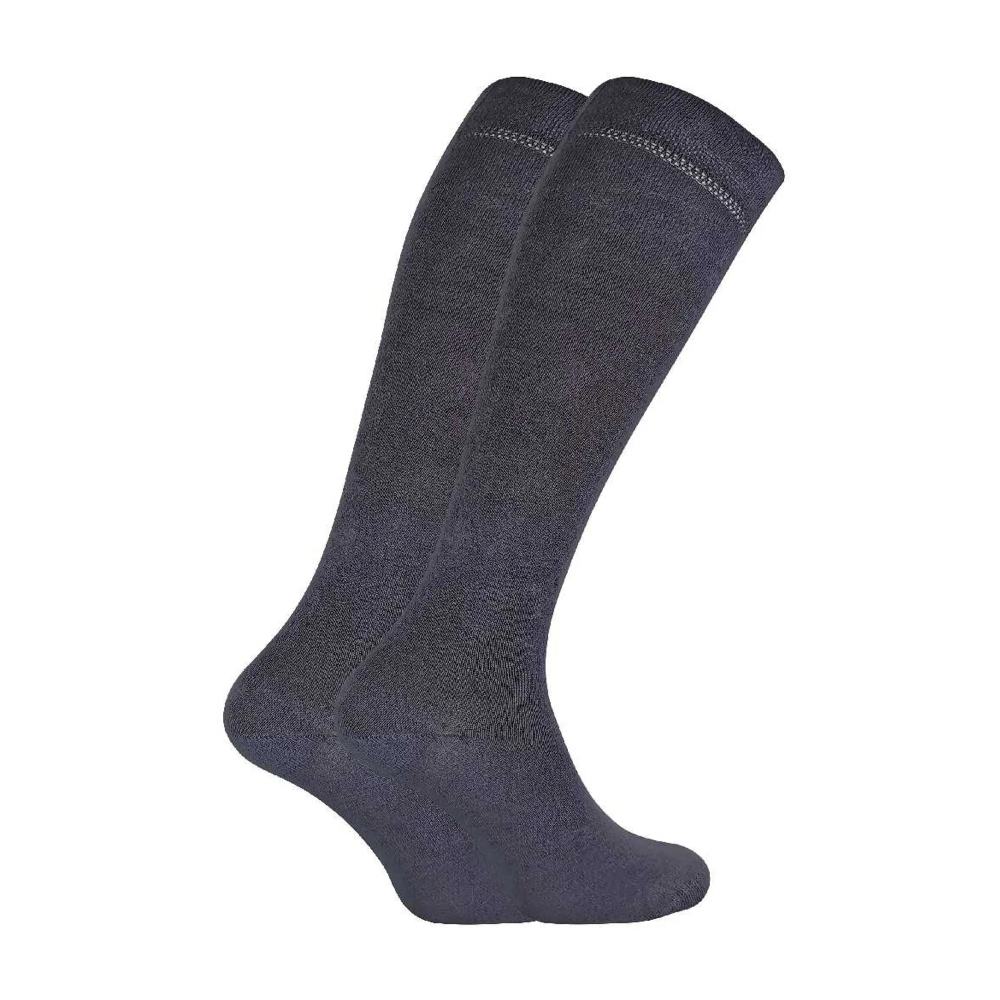 2 Pack Ladies Extra Long Patterned Knee High Bamboo Socks