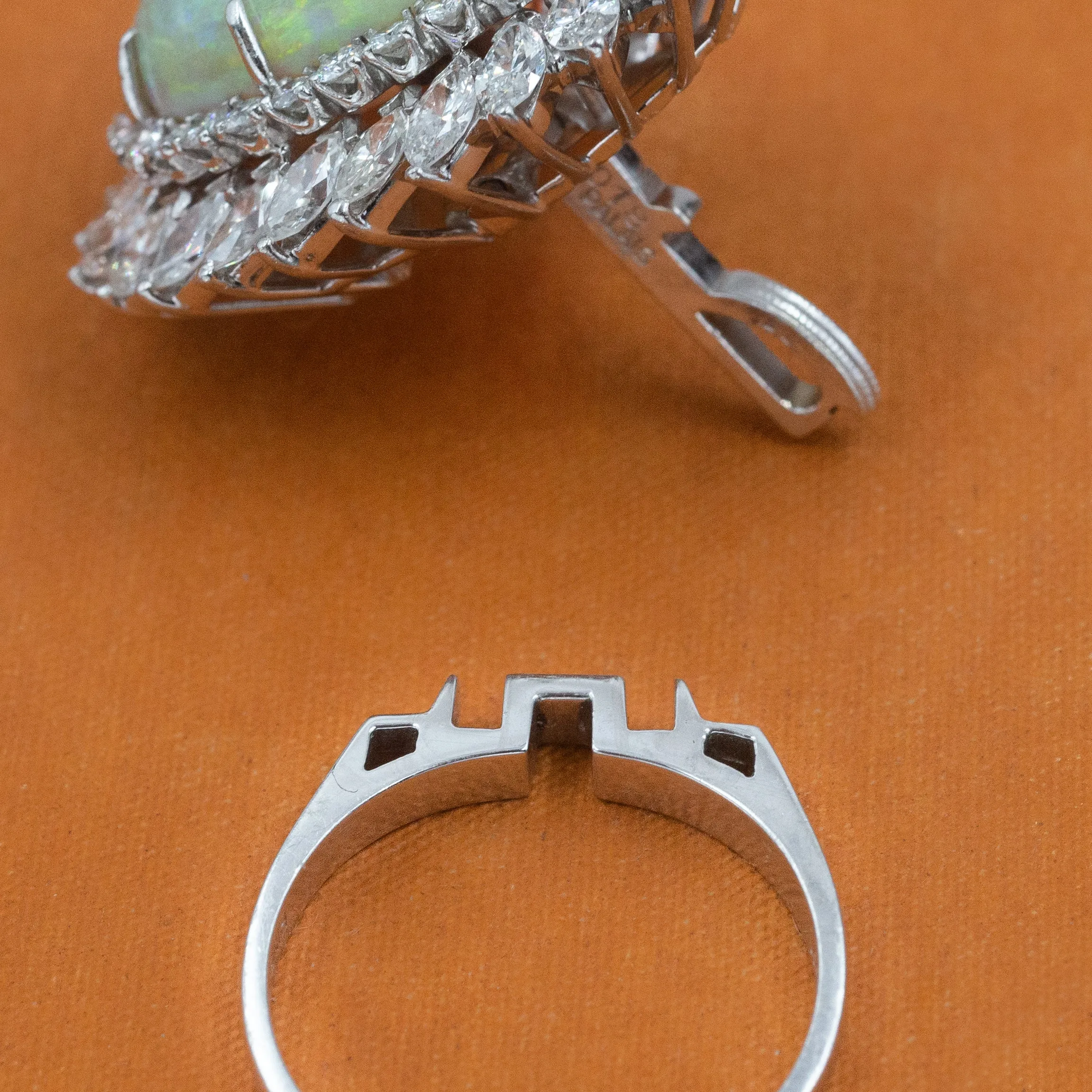 20 Carat Opal Pendant Ring c1970