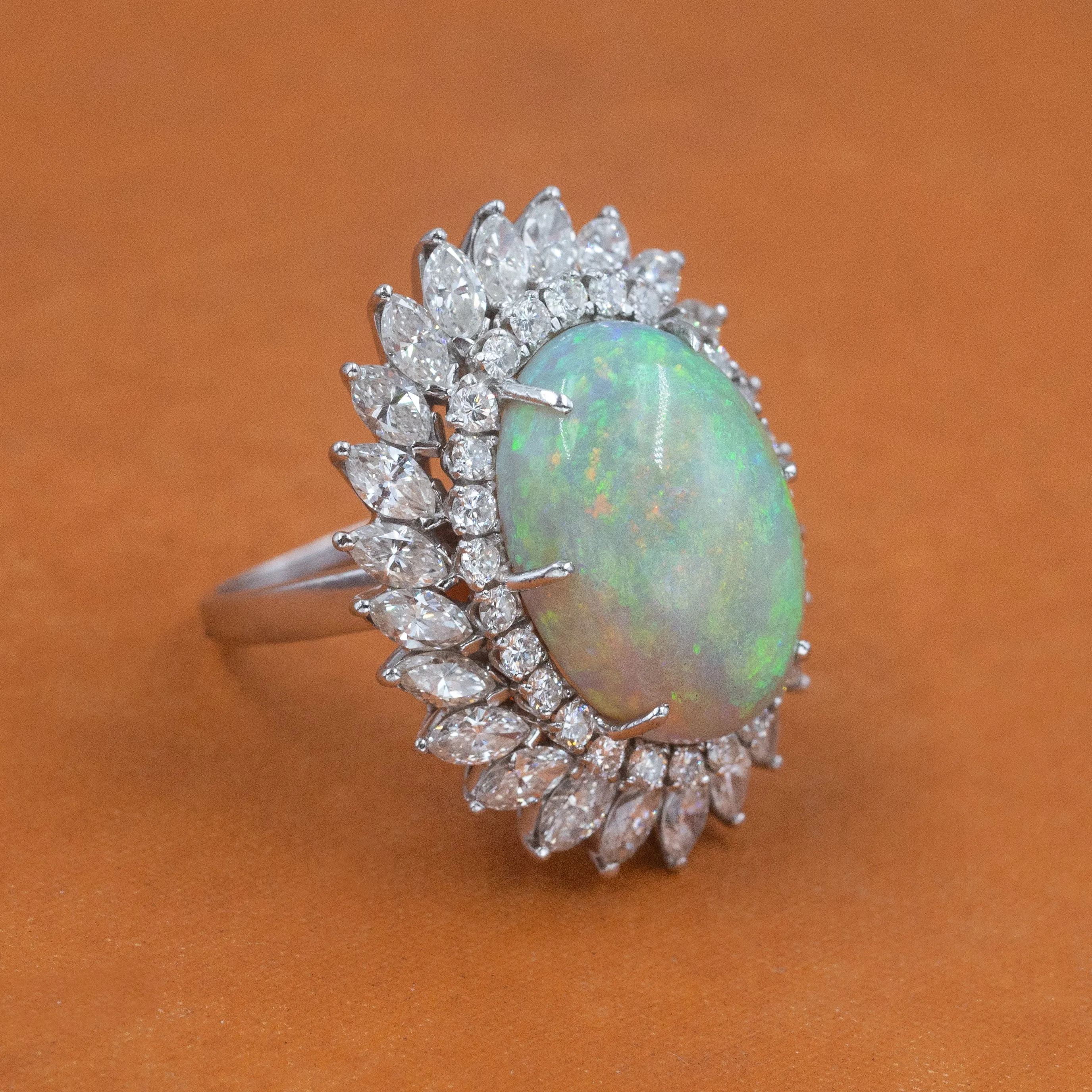 20 Carat Opal Pendant Ring c1970