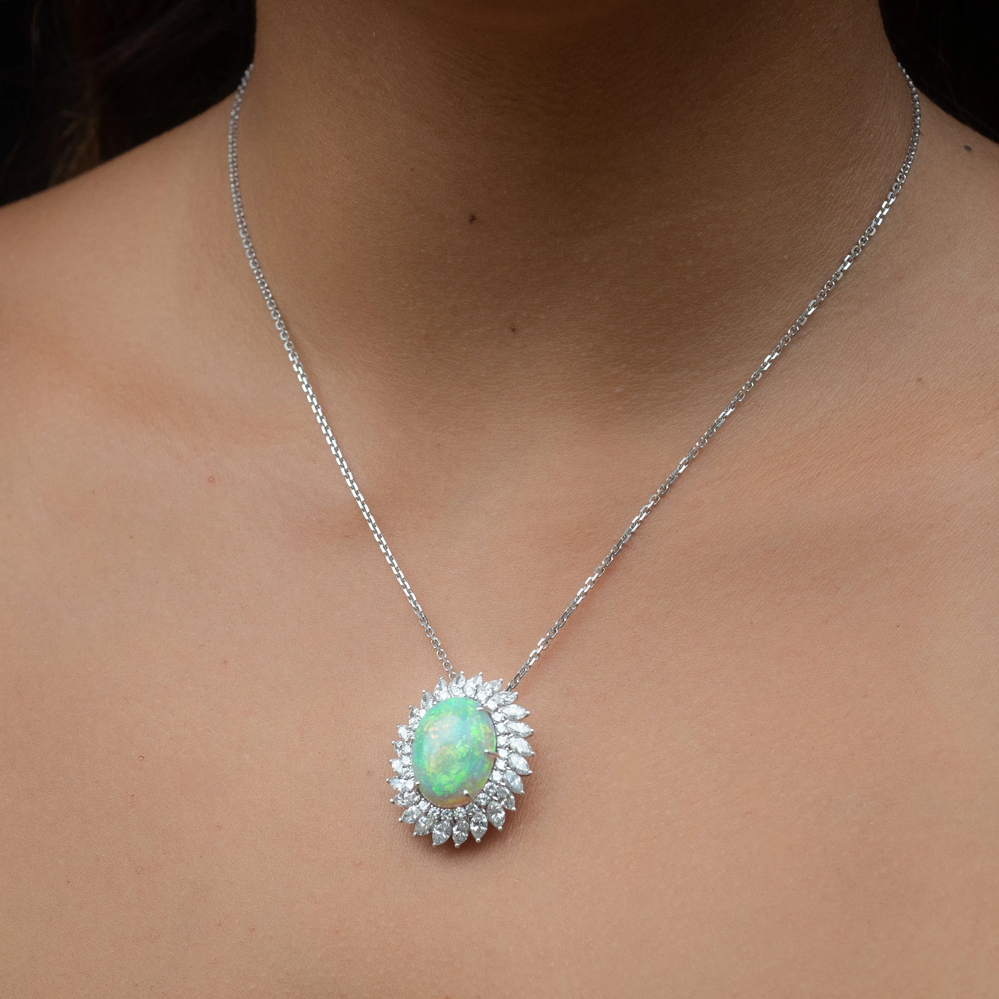 20 Carat Opal Pendant Ring c1970