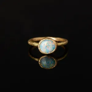 2.24 Carat One-of-a-Kind Semi-Black Opal Ring | OP5-OOAK