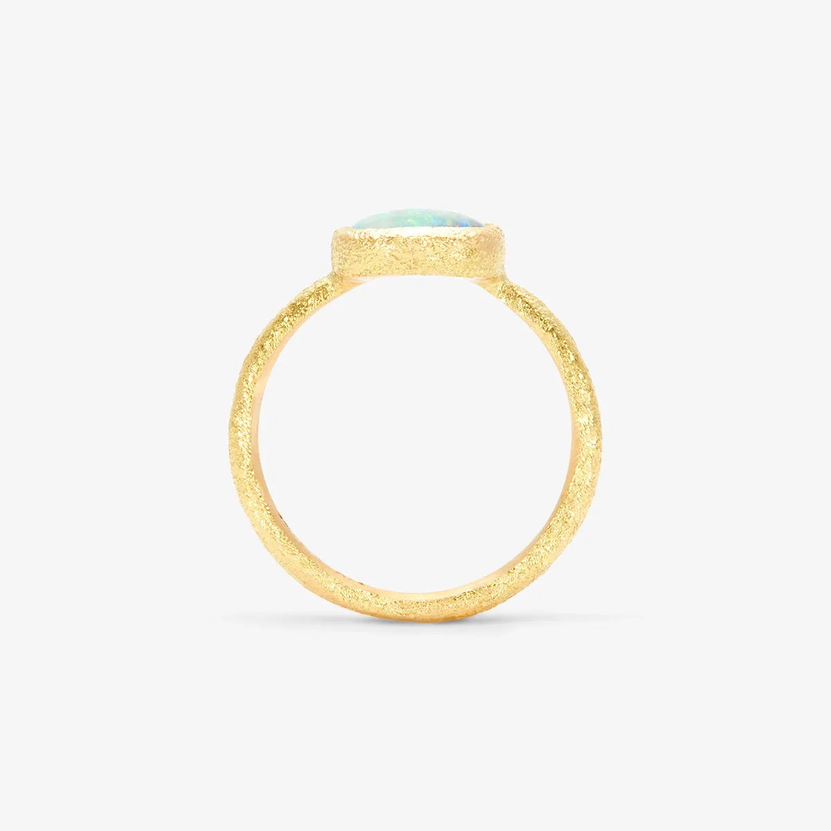 2.24 Carat One-of-a-Kind Semi-Black Opal Ring | OP5-OOAK