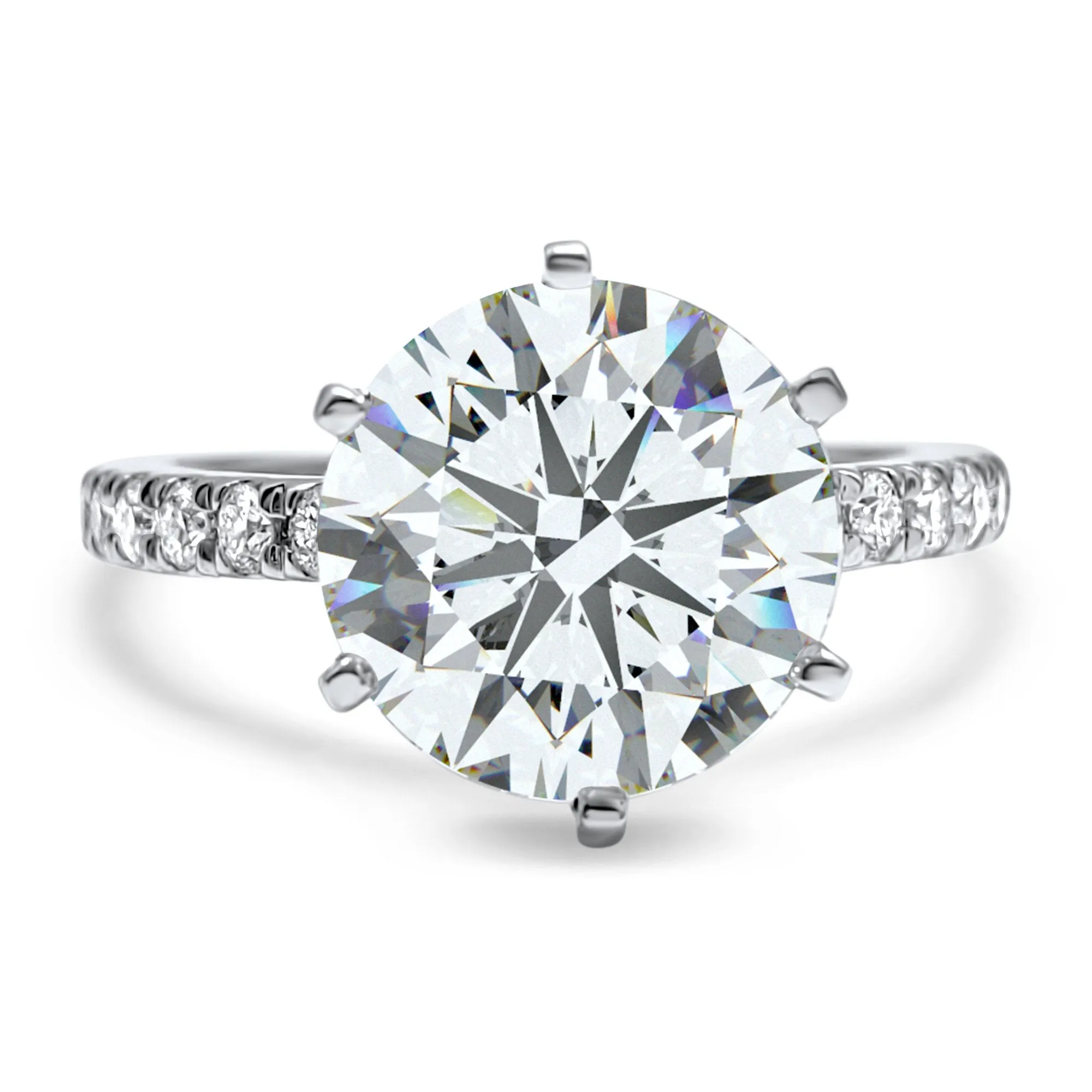 3 Carat Art Deco Cathedral Wedding Set | IGI Certified F Color VS1 Diamonds | 14k Solid White, Yellow, or Rose Gold Engagement Bridal Set