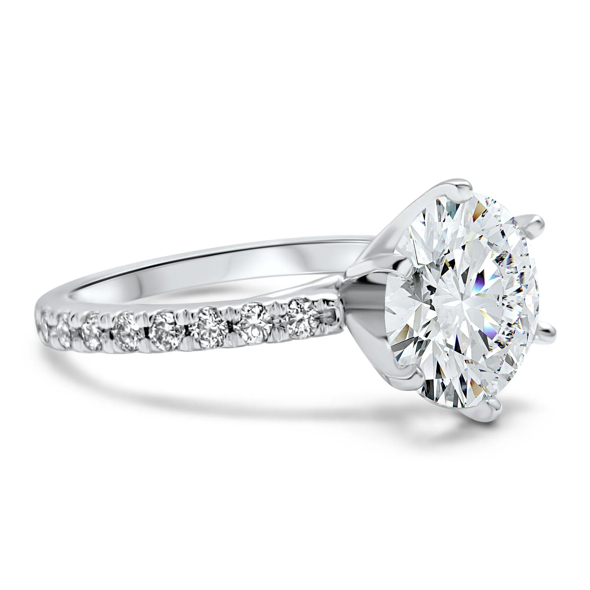 3 Carat Art Deco Cathedral Wedding Set | IGI Certified F Color VS1 Diamonds | 14k Solid White, Yellow, or Rose Gold Engagement Bridal Set