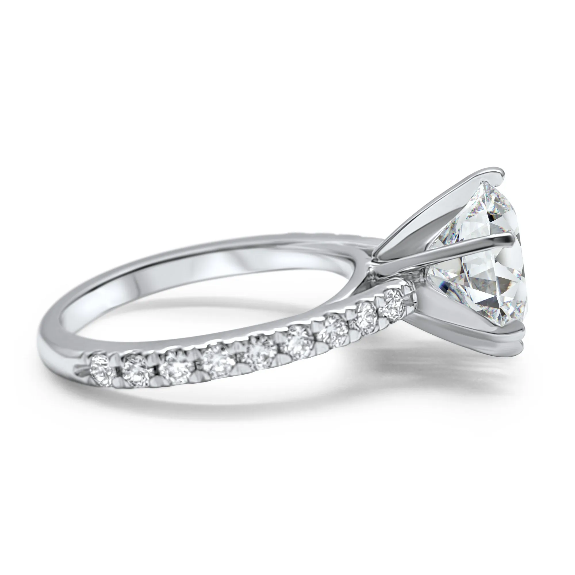 3 Carat Art Deco Cathedral Wedding Set | IGI Certified F Color VS1 Diamonds | 14k Solid White, Yellow, or Rose Gold Engagement Bridal Set