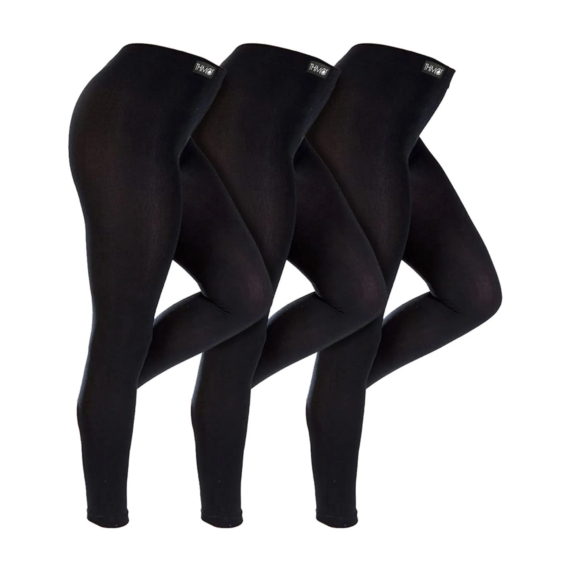 3 Pack Ladies Thermal Soft Fleece Lined Leggings