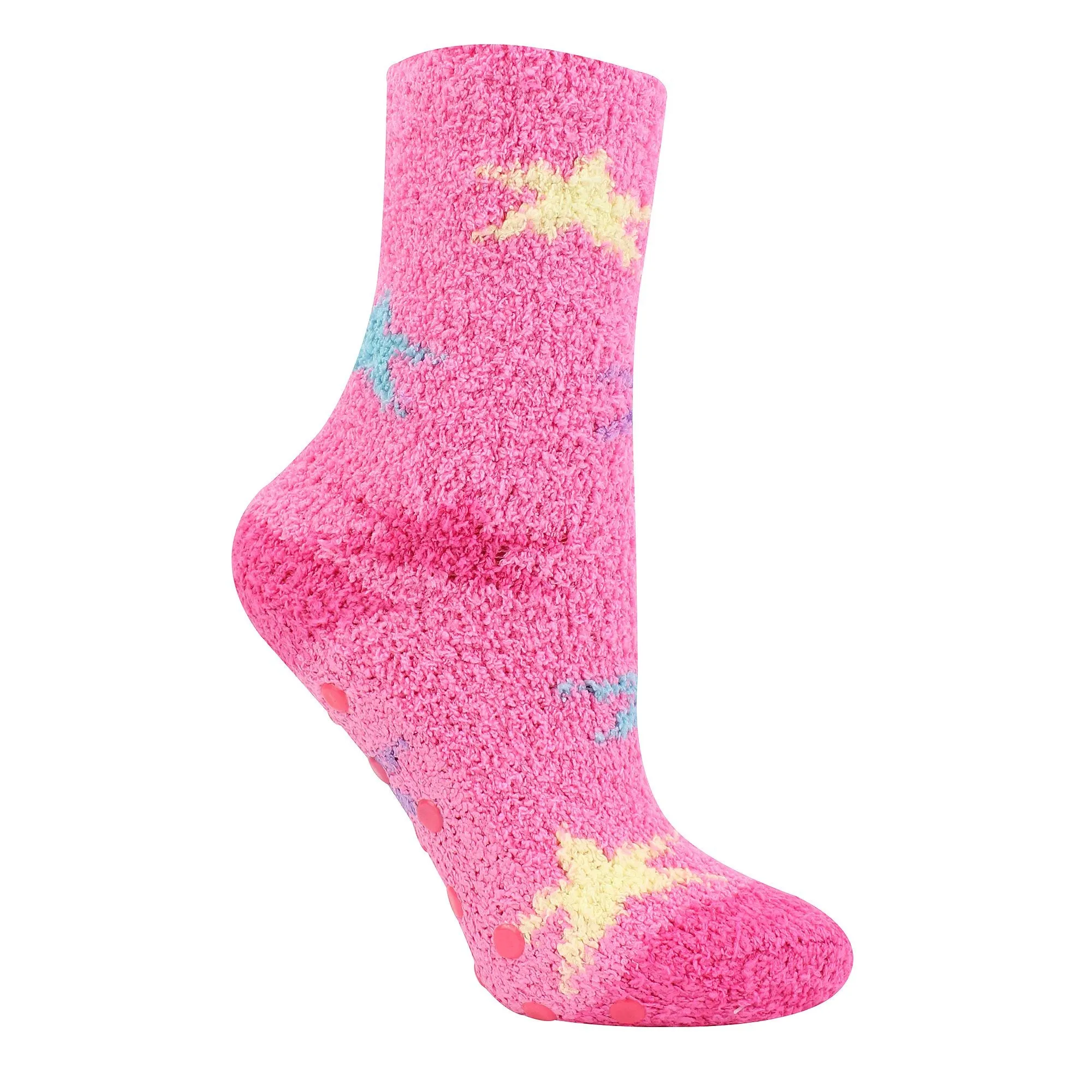 4 Pairs of Girls Cosy Soft Slipper Socks