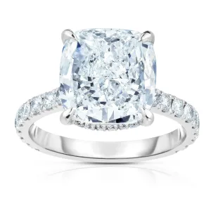 5.02CT CUSHION CUT ENGAGEMENT RING