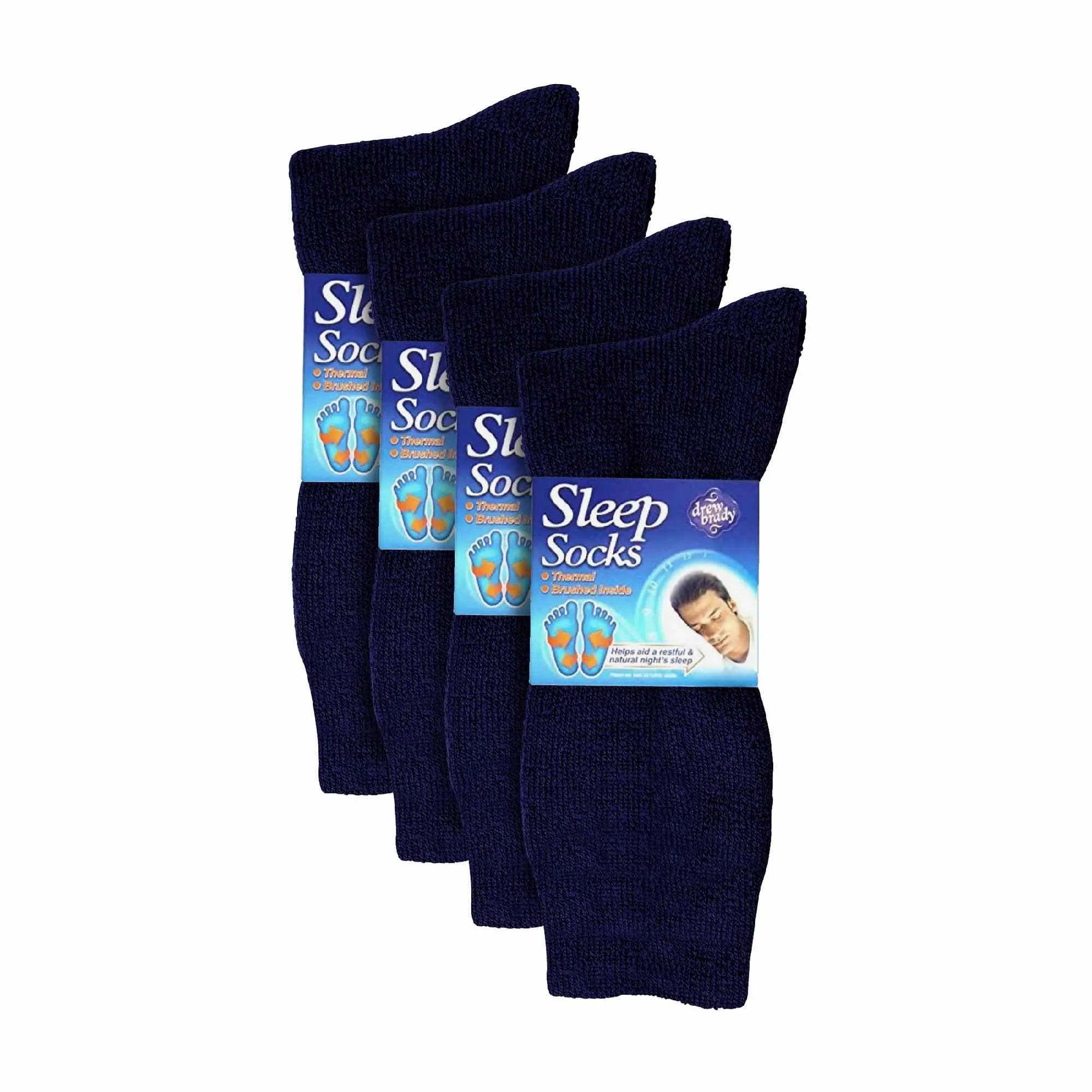 8 Pack Mens Soft Thermal Sleep Bed Socks