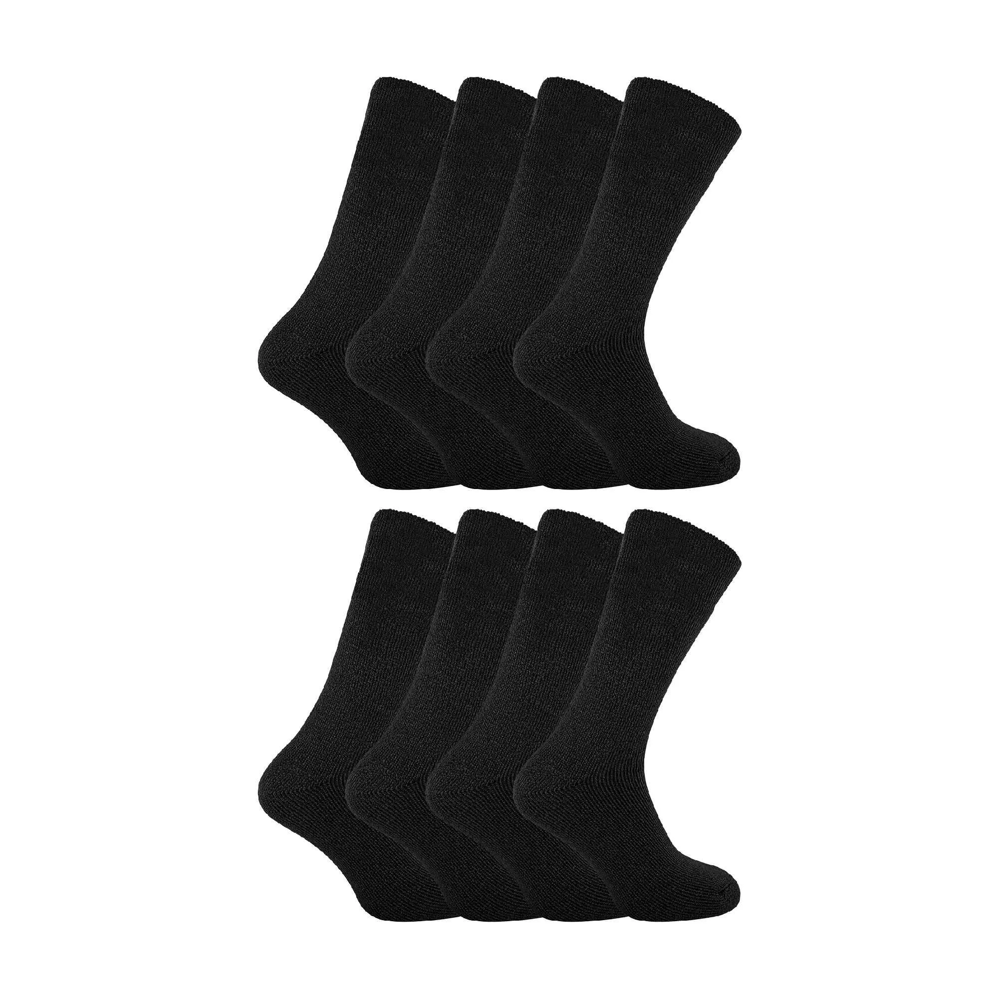 8 Pack Mens Soft Thermal Sleep Bed Socks