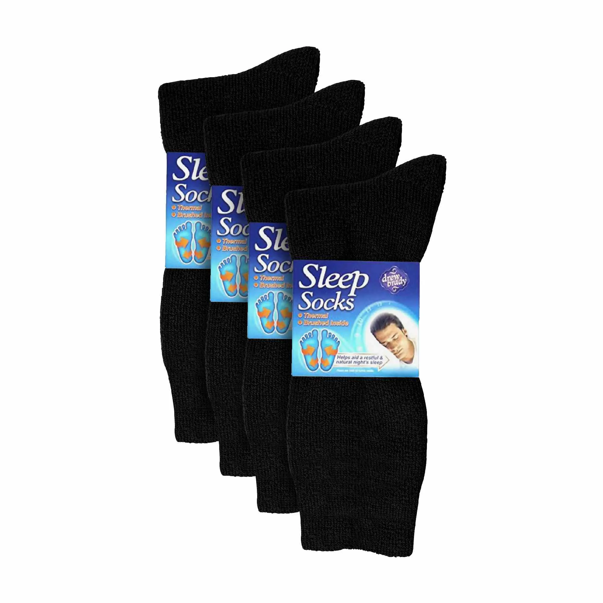 8 Pack Mens Soft Thermal Sleep Bed Socks