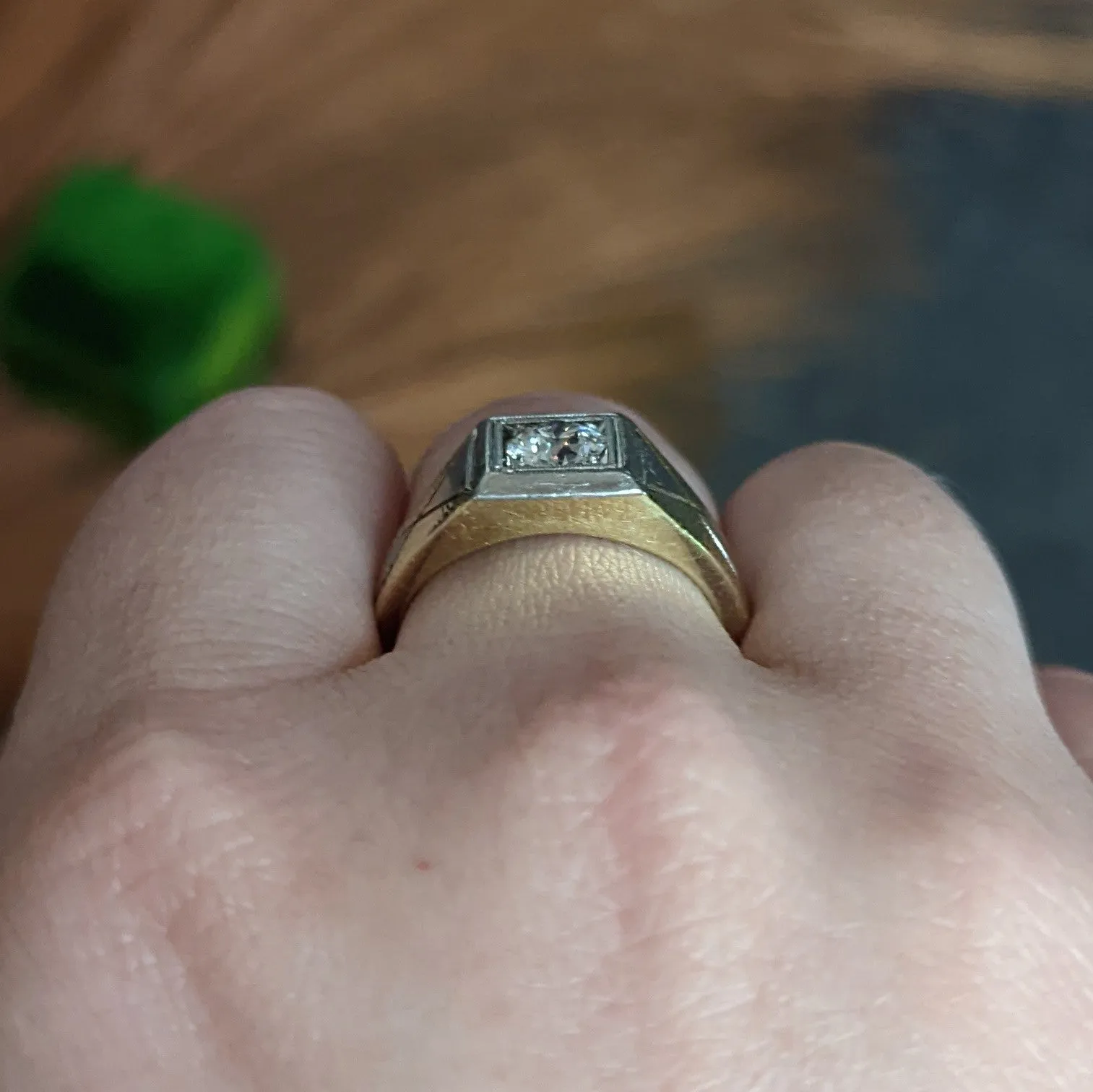 Allsopp-Steller 0.92 CTW Diamond 14 Karat Two-Tone Unisex Ring