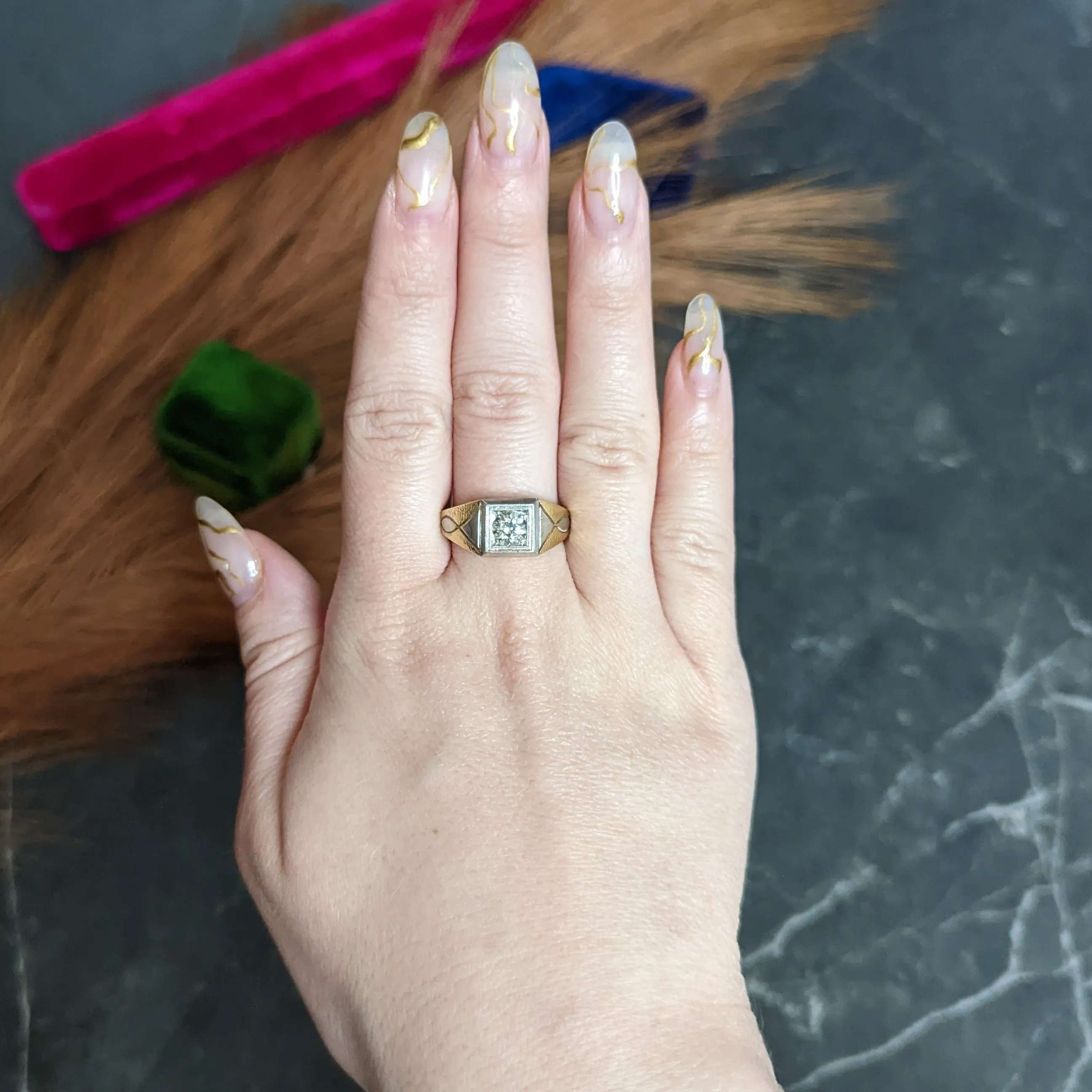 Allsopp-Steller 0.92 CTW Diamond 14 Karat Two-Tone Unisex Ring