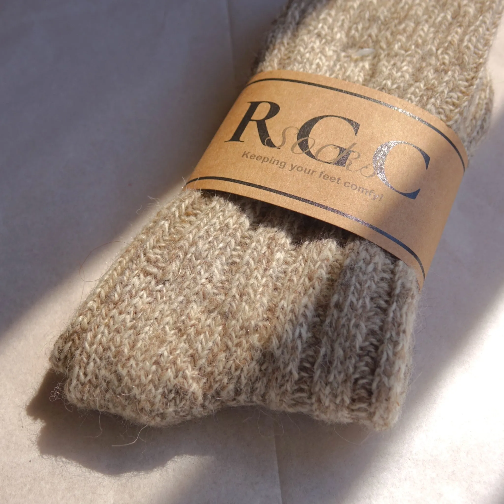 Alpaca Socks natural Wool Beige