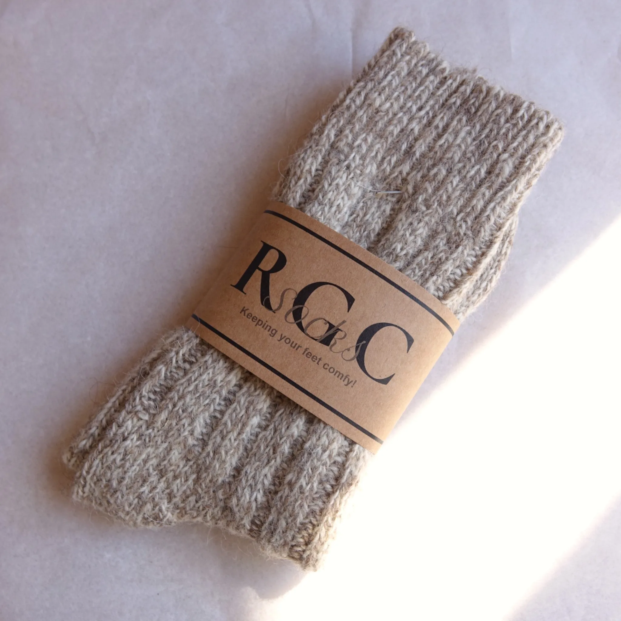 Alpaca Socks natural Wool Beige