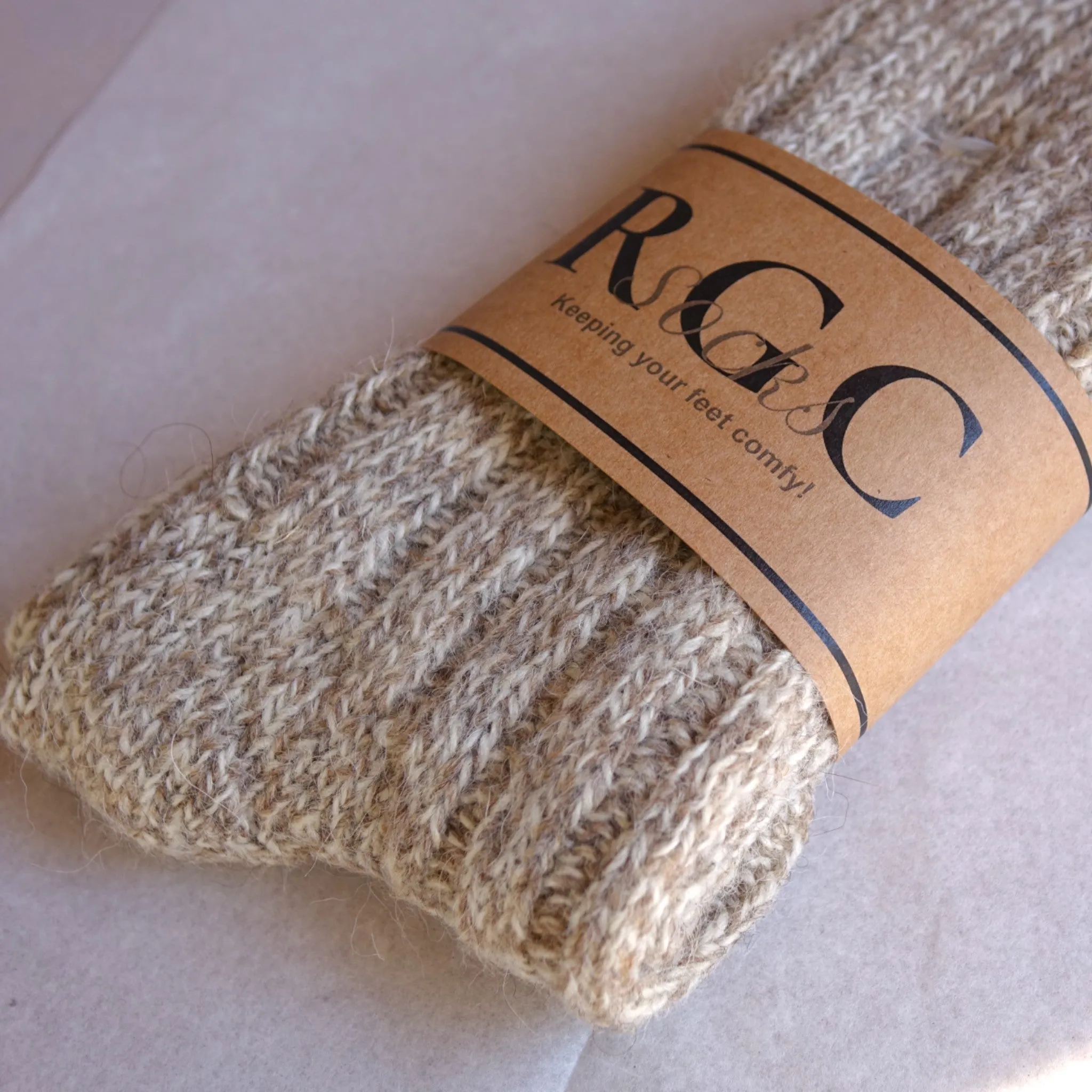 Alpaca Socks natural Wool Beige
