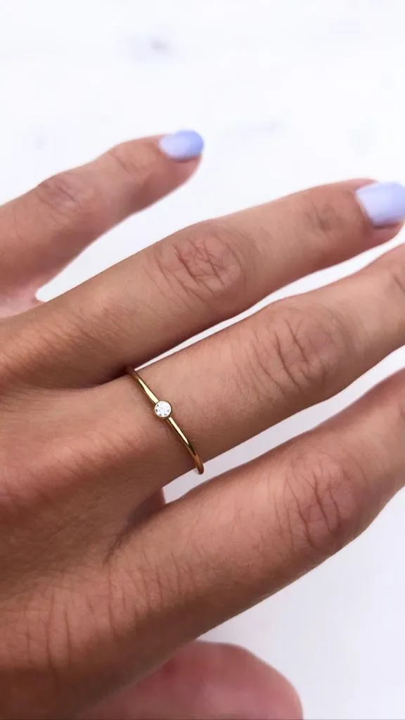 April Birthstone Ring