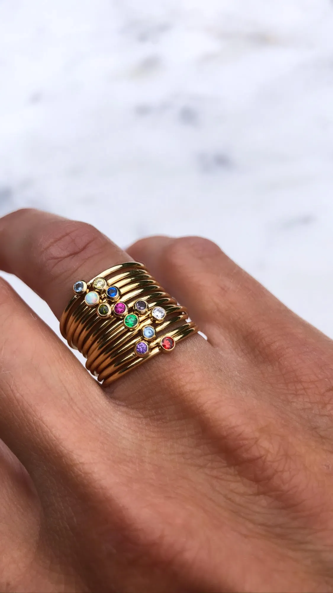 April Birthstone Ring
