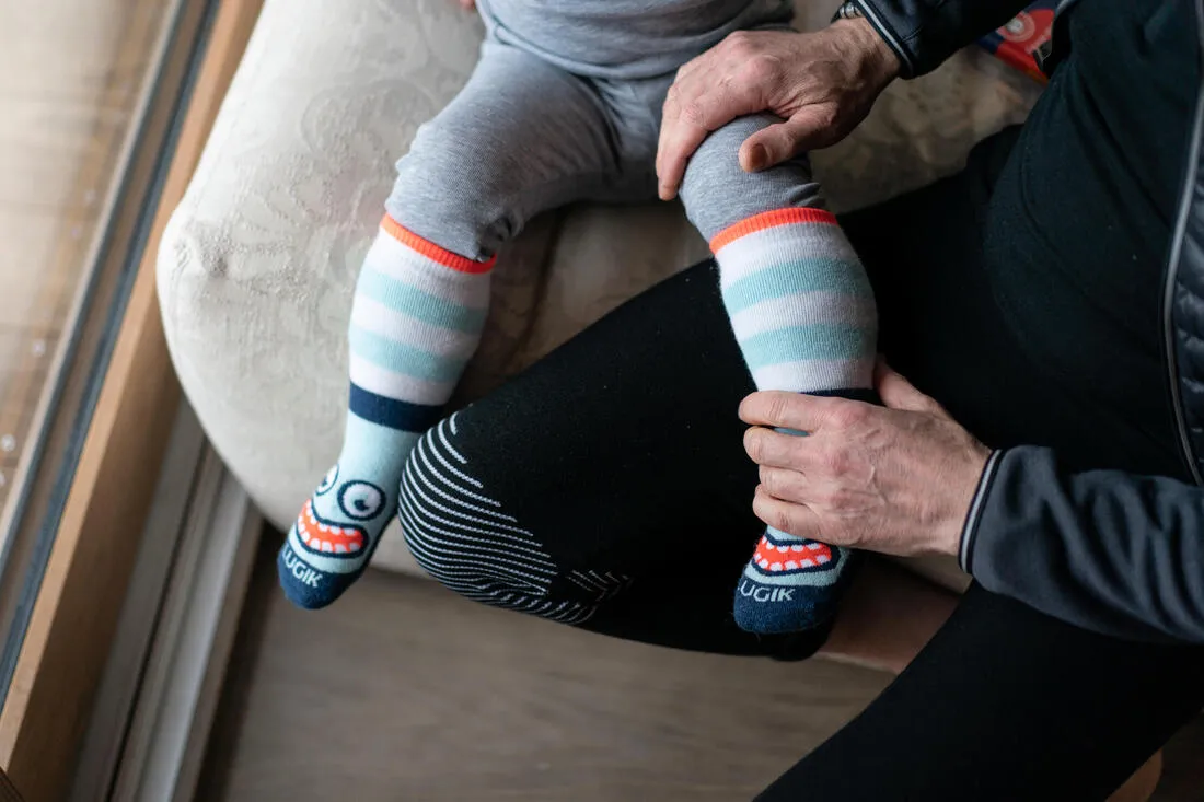 Baby Ski Socks WARM Turquoise