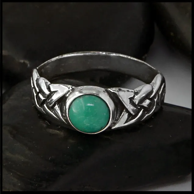 Ban Tigherna Celtic Ring with Turquoise - Special Edition