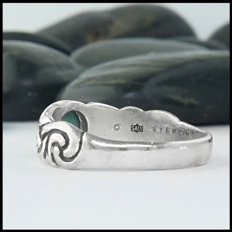 Ban Tigherna Celtic Ring with Turquoise - Special Edition