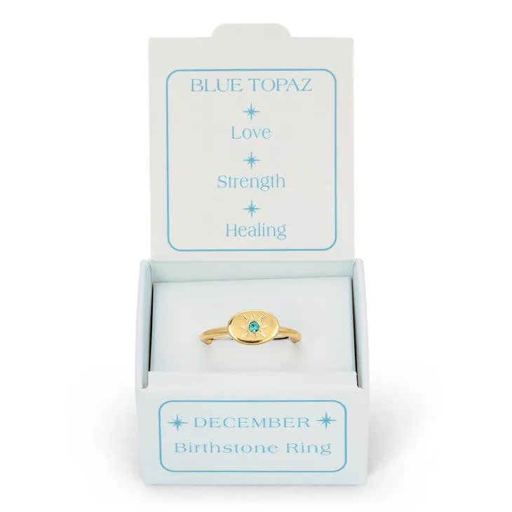 Birthstone Signet Ring