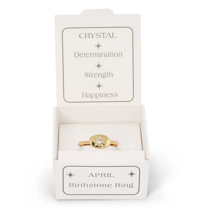 Birthstone Signet Ring