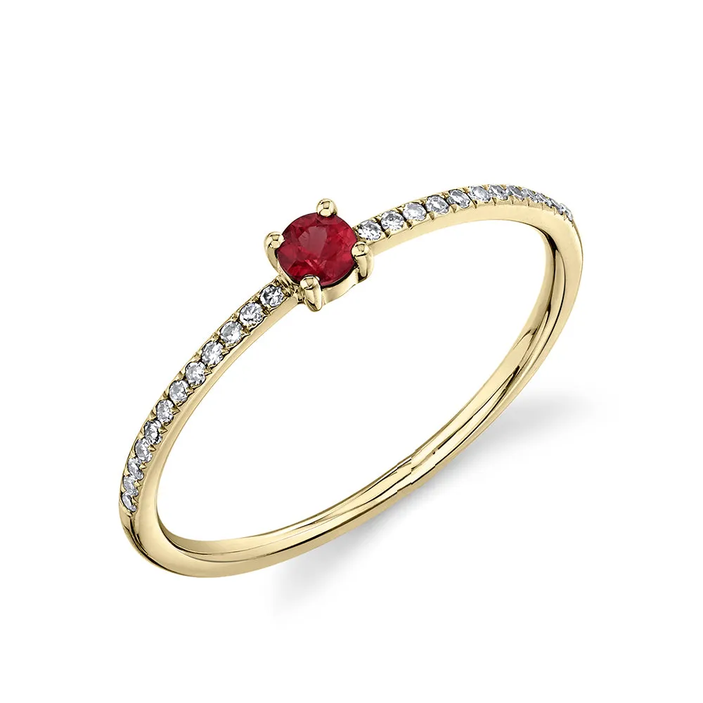 Birthstone Stacking Ring