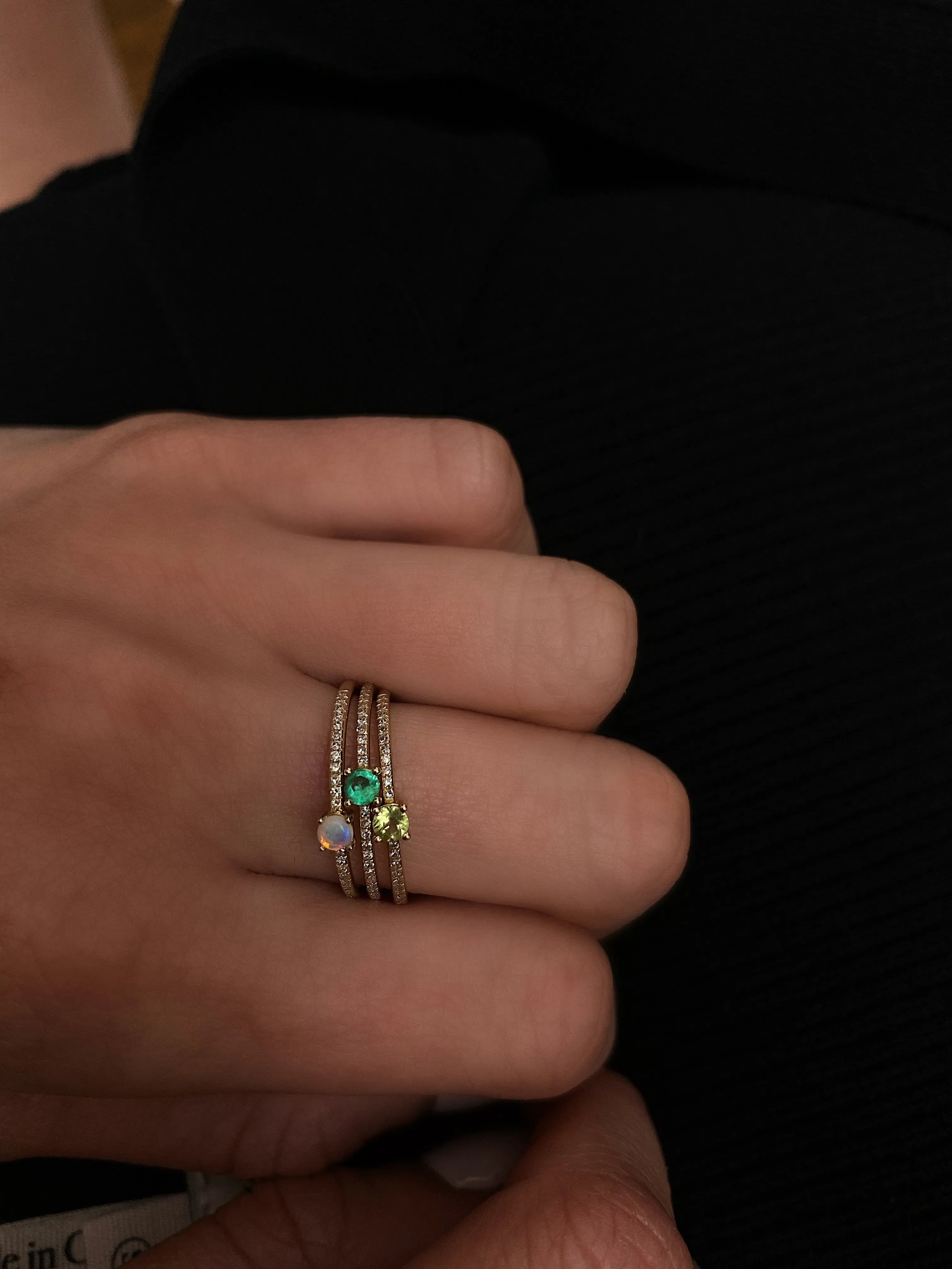 Birthstone Stacking Ring