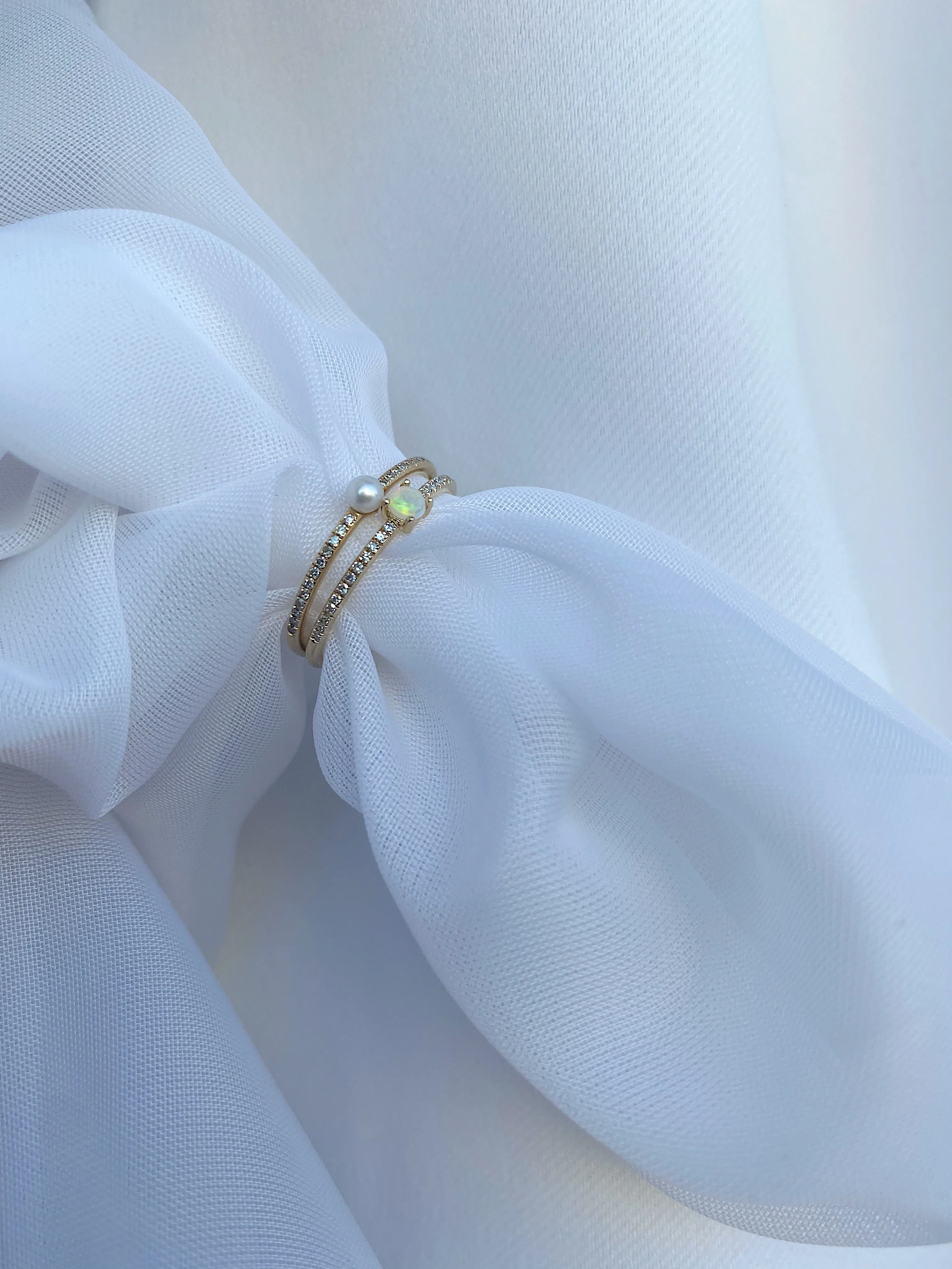 Birthstone Stacking Ring