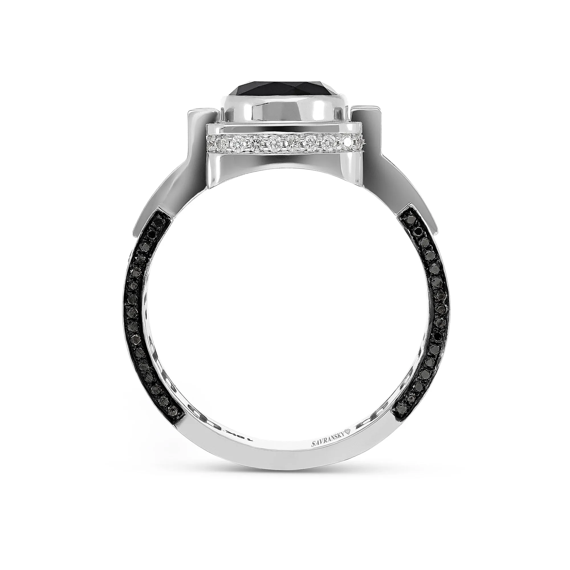 Black Diamond Men's Ring - 3.22 Carat