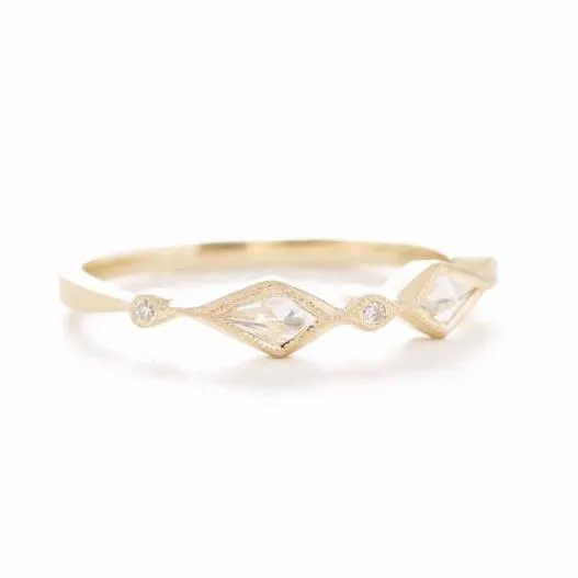Blockette Kite Diamond Ring