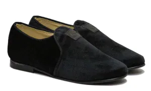 Blublonc Jacob D  Black/Velvet Boy's Dress  Shoes